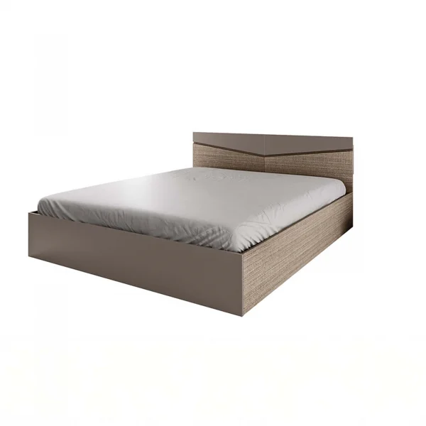 Letto 160x200cm matrimoniale contenitore rovere scuro marrone Camilla Gihome®