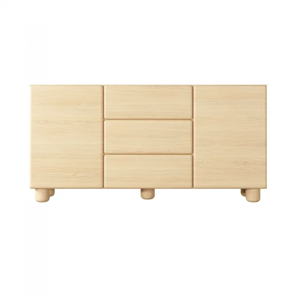 Madia 160x80h cm 2 ante 3 cassetti soggiorno rovere chiaro Mellow