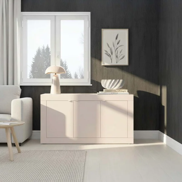 Madia 160x86h cm 3 ante moderna beige cashmere Eternity