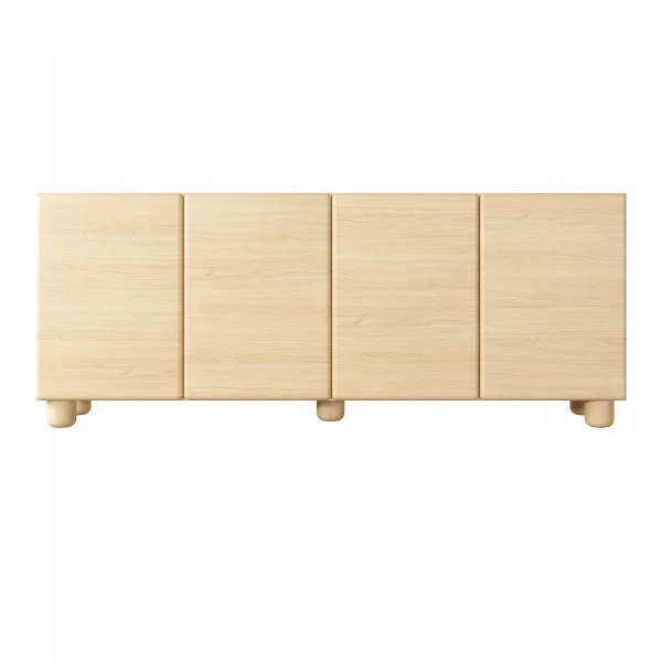 Madia 200x80h cm 4 ante soggiorno rovere chiaro Mellow