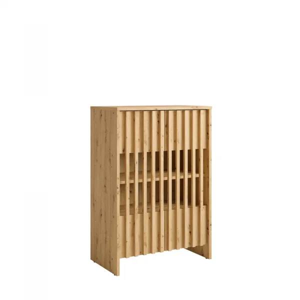 Mobile scarpiera 60x87h cm 2 ante cannettato rovere Trasimeno