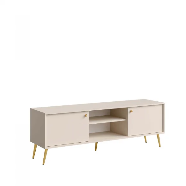 Mobile TV 156x55h cm 2 ante 2 vani a vista beige cashmere Carly