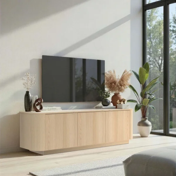 Mobile TV 180x50h cm 3 ante moderno rovere Alba