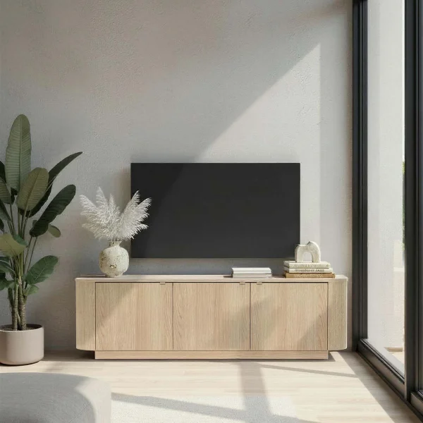 Mobile TV 180x50h cm 3 ante moderno rovere Alba