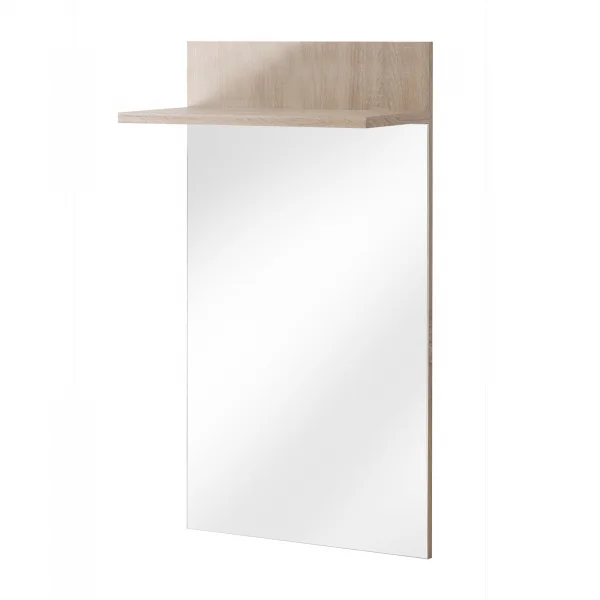 Pannello specchio con mensola 60x106h cm rovere sonoma California Gihome®