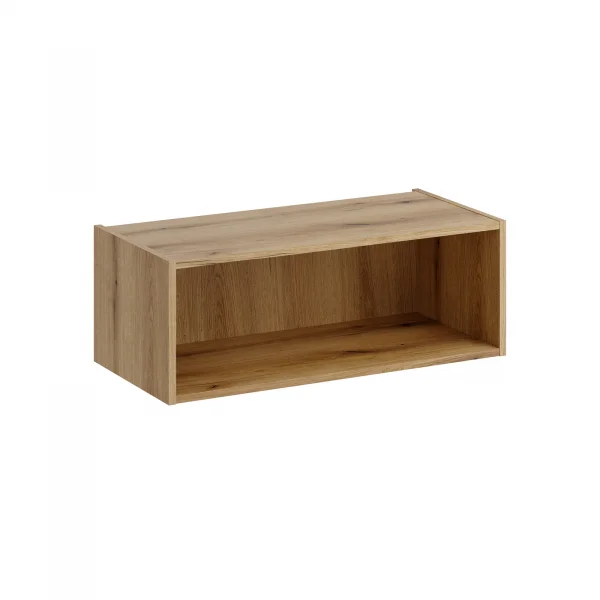 Pensile bagno 80x29h cm vano a giorno rovere Cleany