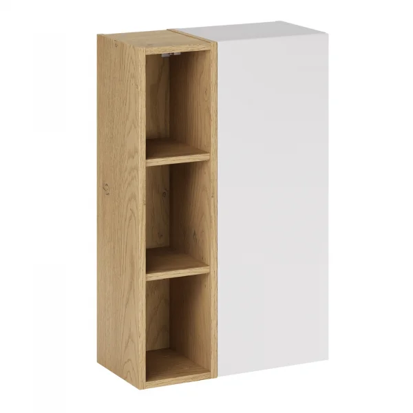 Pensile bagno sospeso 50x80h cm 1 anta bianco rovere Speranza