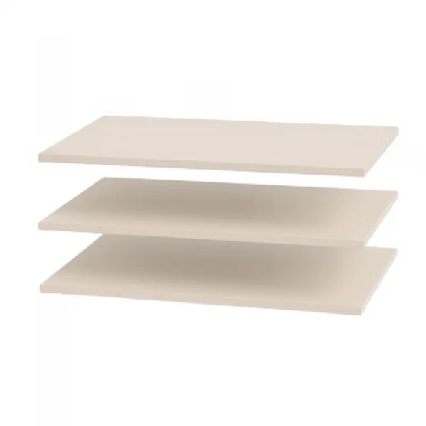 Set 3 ripiani beige cashmere per armadio Budapest