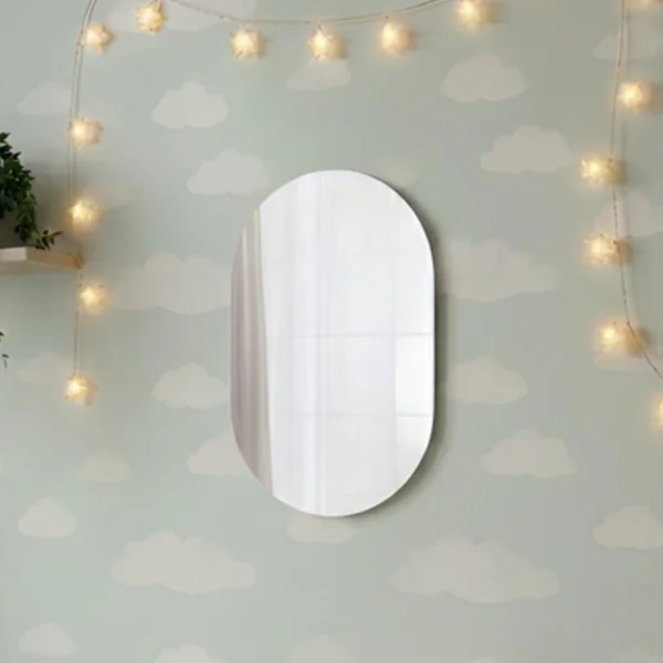 Specchio 45x90h cm ovale da parete Rita