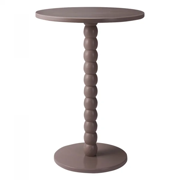 Tavolino da salotto 35x35cm rotondo tortora Loke