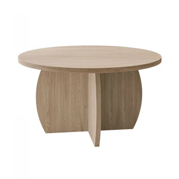 Tavolino da salotto 74x74cm rotondo rovere Koda