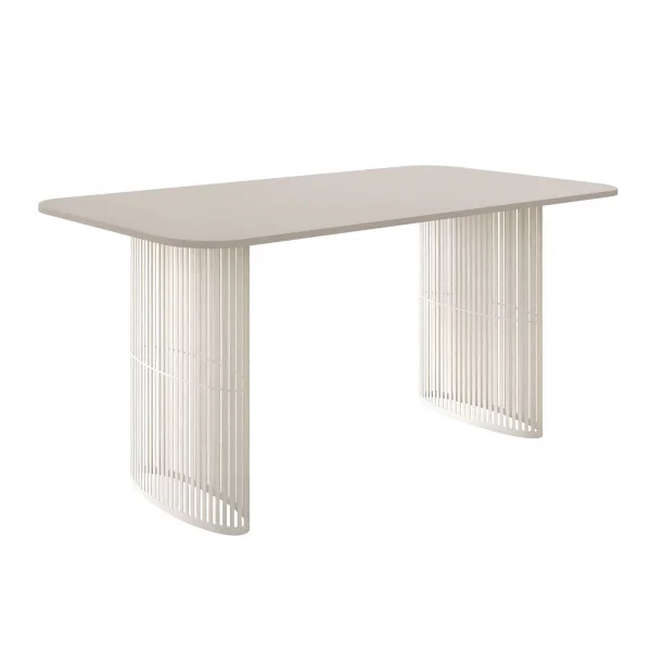Tavolo da pranzo allungabile 160/236x90 cm industrial cashmere metallo cashmere Hexa