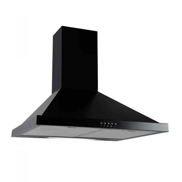 Cappa aspirante 90cm libera installazione nera Aspy
