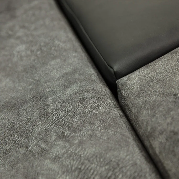 Divano letto matrimoniale angolare 3 posti 274cm grigio nero Apollina