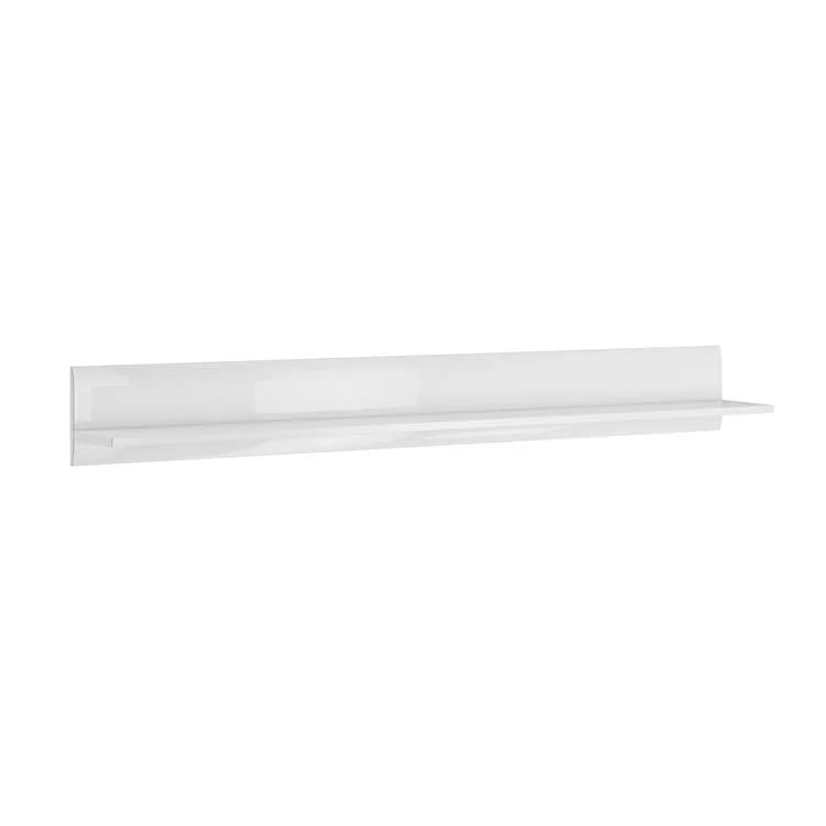Mensola 130 cm in laminato bianco lucido - July Mensola 130 cm in laminato bianco lucido - July