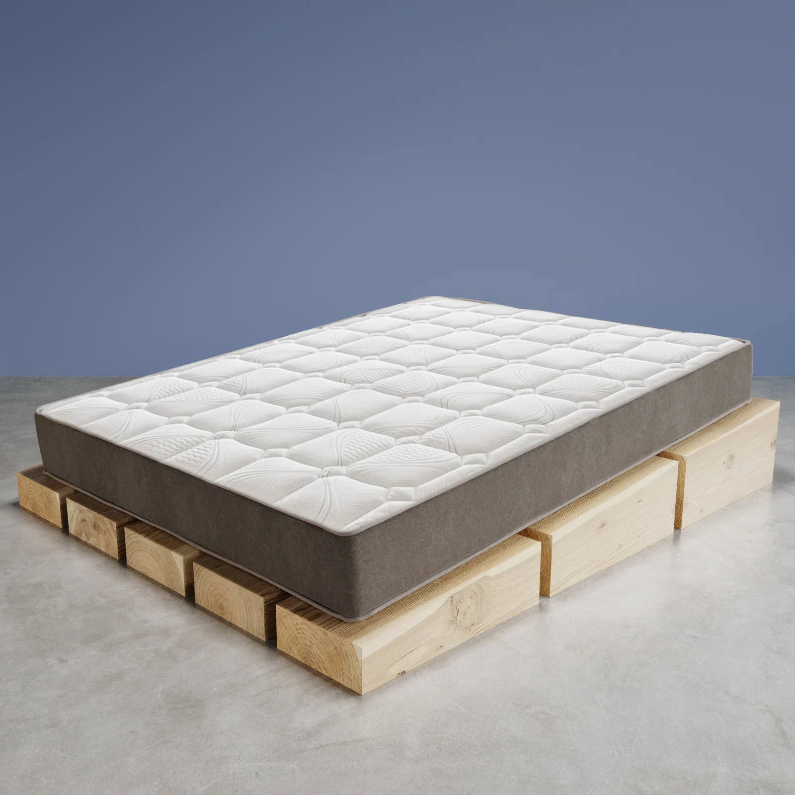 Materasso Gemello In Memory Foam 20 Cm - Twin XL - CertiPUR - Morbido E Confortevole Per Bambini - Grigio