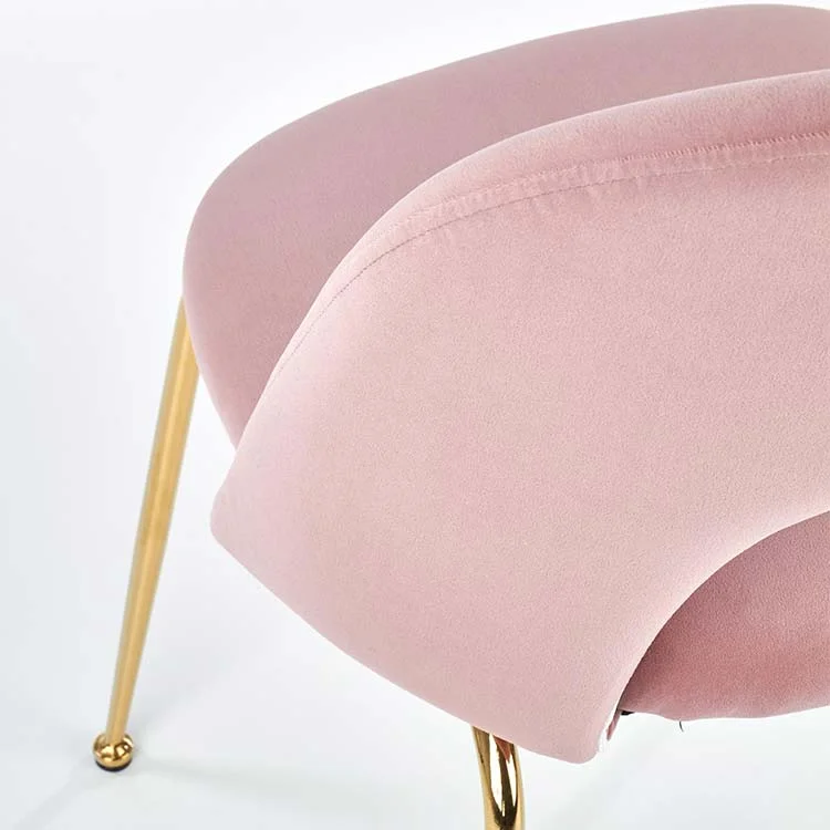 Sedia vintage GISELE in velluto rosa Sedia vintage GISELE in velluto rosa