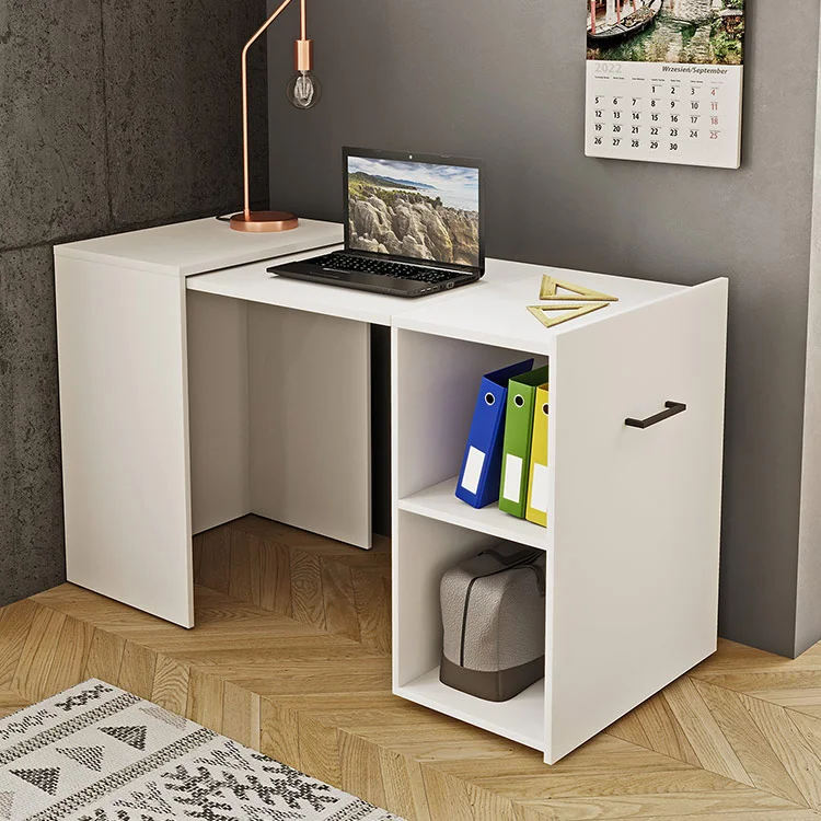 Scrivanie angolari 180cm, scrivania per computer, adatta per camera da letto, studio, MDF, bianco naturale Scrivanie angolari 180cm, scrivania per computer, adatta per camera da letto, studio, MDF, bianco naturale