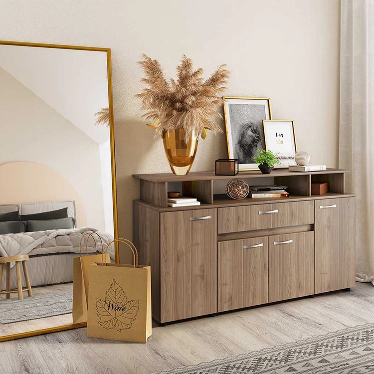 Galano Iris, credenza a 2 ante, armadietto portaoggetti per soggiorno e cucina, unità laterale salvaspazio con ante a specchio in acrilico, organizer moderno, colore grigio Galano Iris, credenza a 2 ante, armadietto portaoggetti per soggiorno e cucina, unità laterale salvaspazio con ante a specchio in acrilico, organizer moderno, colore grigio