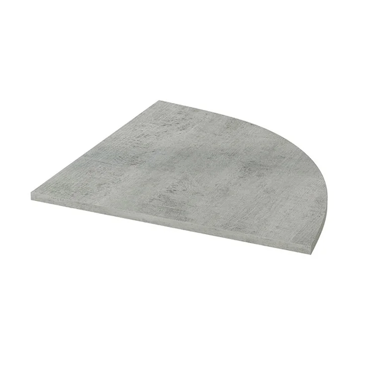 Angolo scrivania ufficio 78x78cm cemento Woody