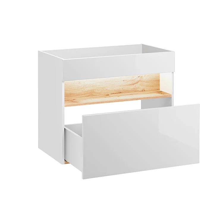 Mobile bagno sospeso 80cm bianco rovere Jachal