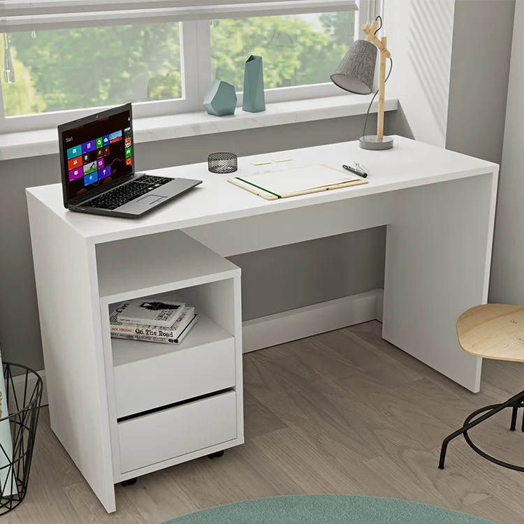Cassettiera ufficio 40x62h cm 2 cassetti bianco Callum