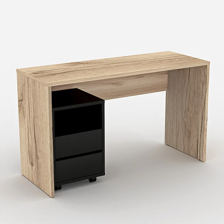 Cassettiera ufficio 40x62h cm 2 cassetti nero Callum