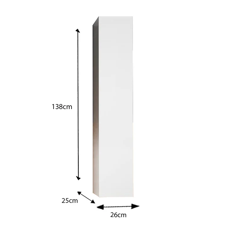 Colonna bagno 25x138h cm 1 anta bianco lucido Moon