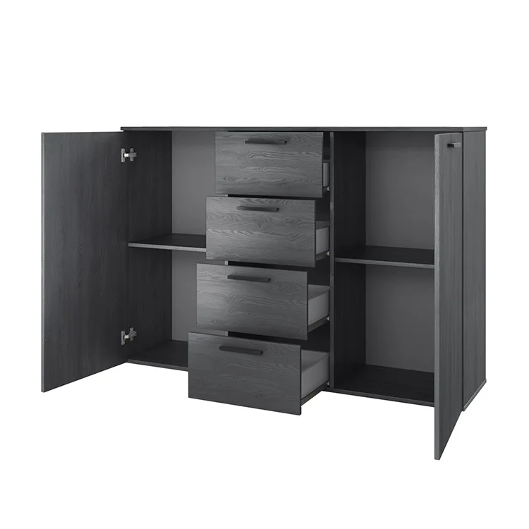 Comò 132x93h cm 2 ante 4 cassetti ossido Cortina Gihome®