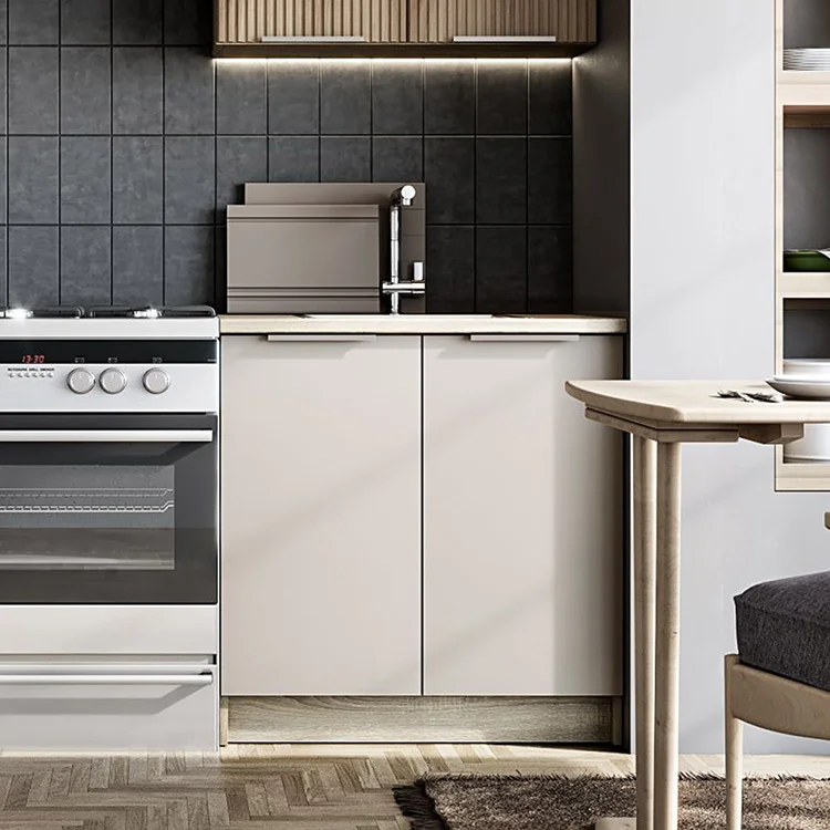Cucina 240cm completa componibile moderna grigio rovere sonoma Taipei