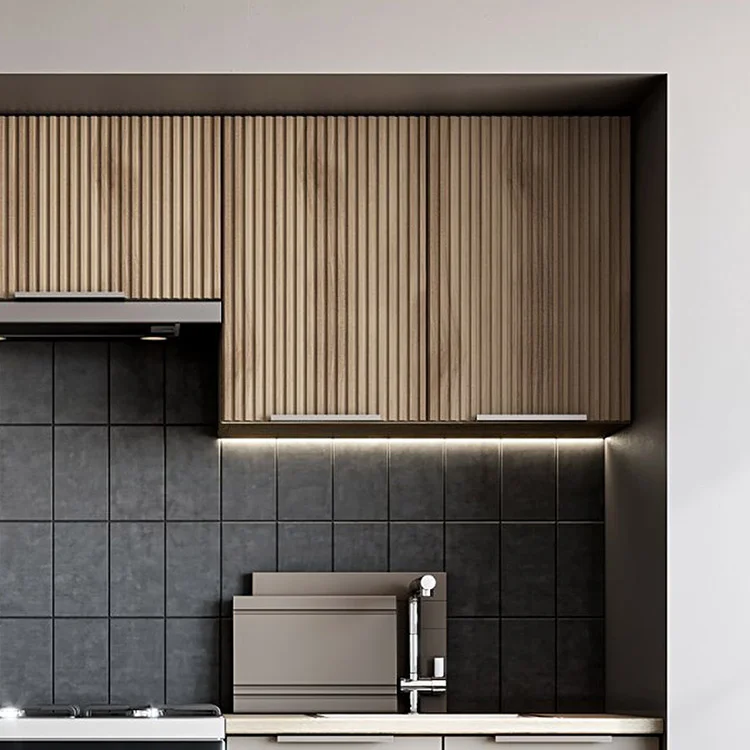 Cucina 240cm completa componibile moderna grigio rovere sonoma Taipei