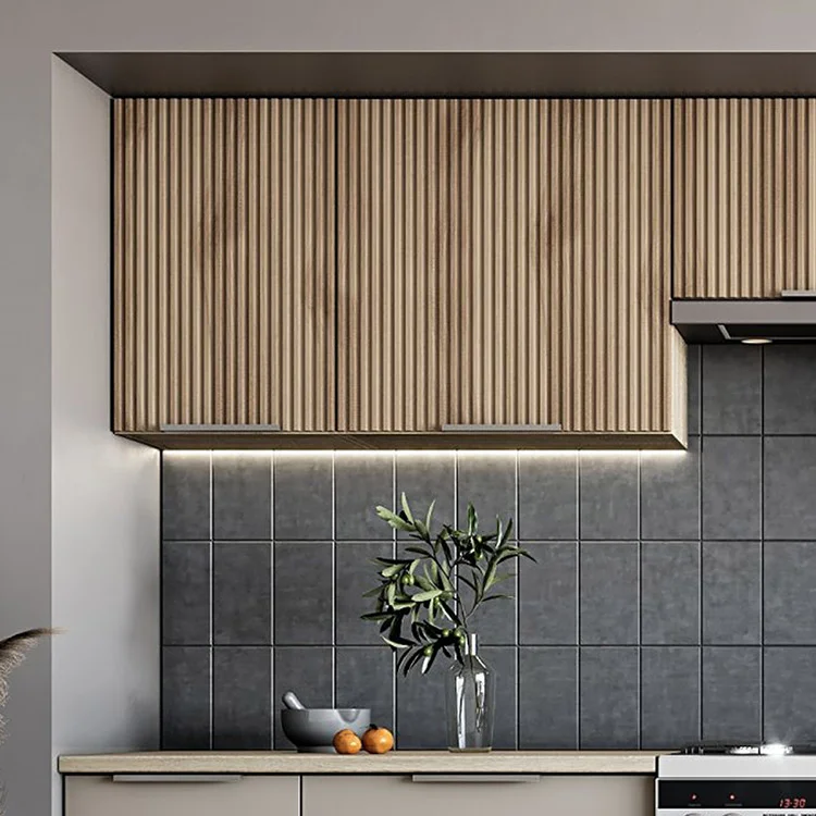 Cucina 240cm completa componibile moderna grigio rovere sonoma Taipei