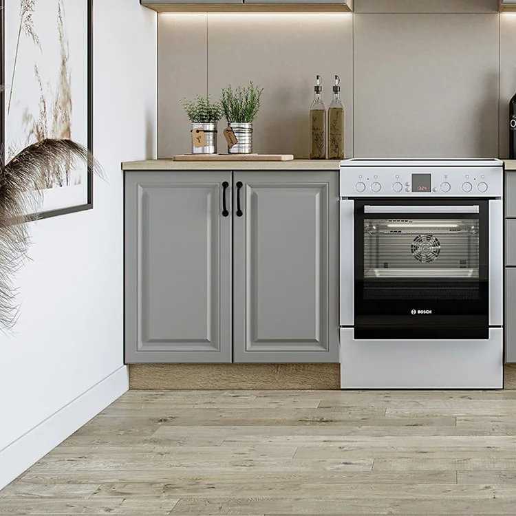 Cucina 240cm completa moderna shabby componibile grigio rovere Oxford