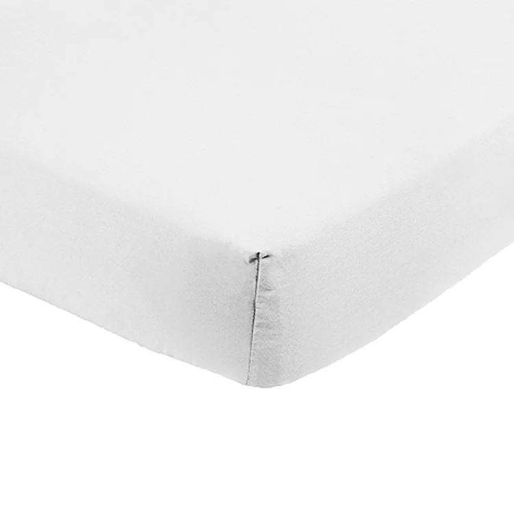 Lenzuolo oversize con angoli in cotone bio 180x200cm bianco Rolla