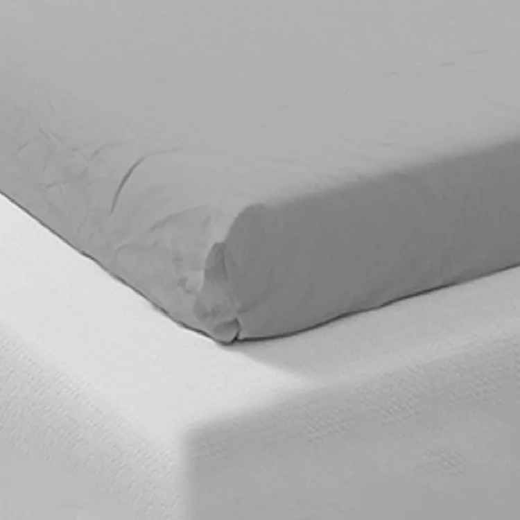 Lenzuolo singolo con angoli in cotone bio 90x200cm grigio Rolla