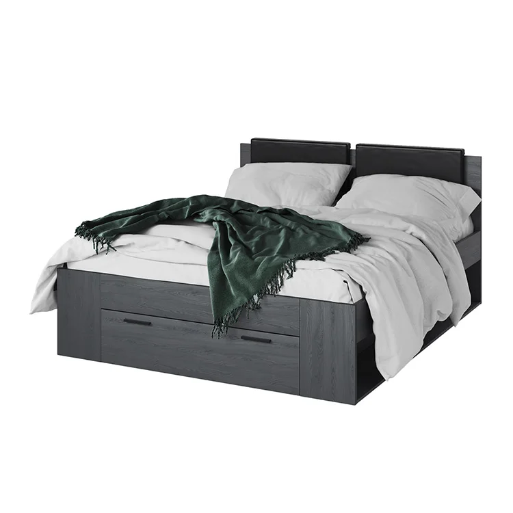 Letto matrimoniale con cassettone 160x200cm ossido Cortina Gihome®