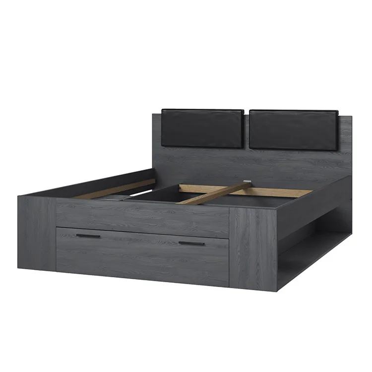 Letto matrimoniale con cassettone 160x200cm ossido Cortina Gihome®