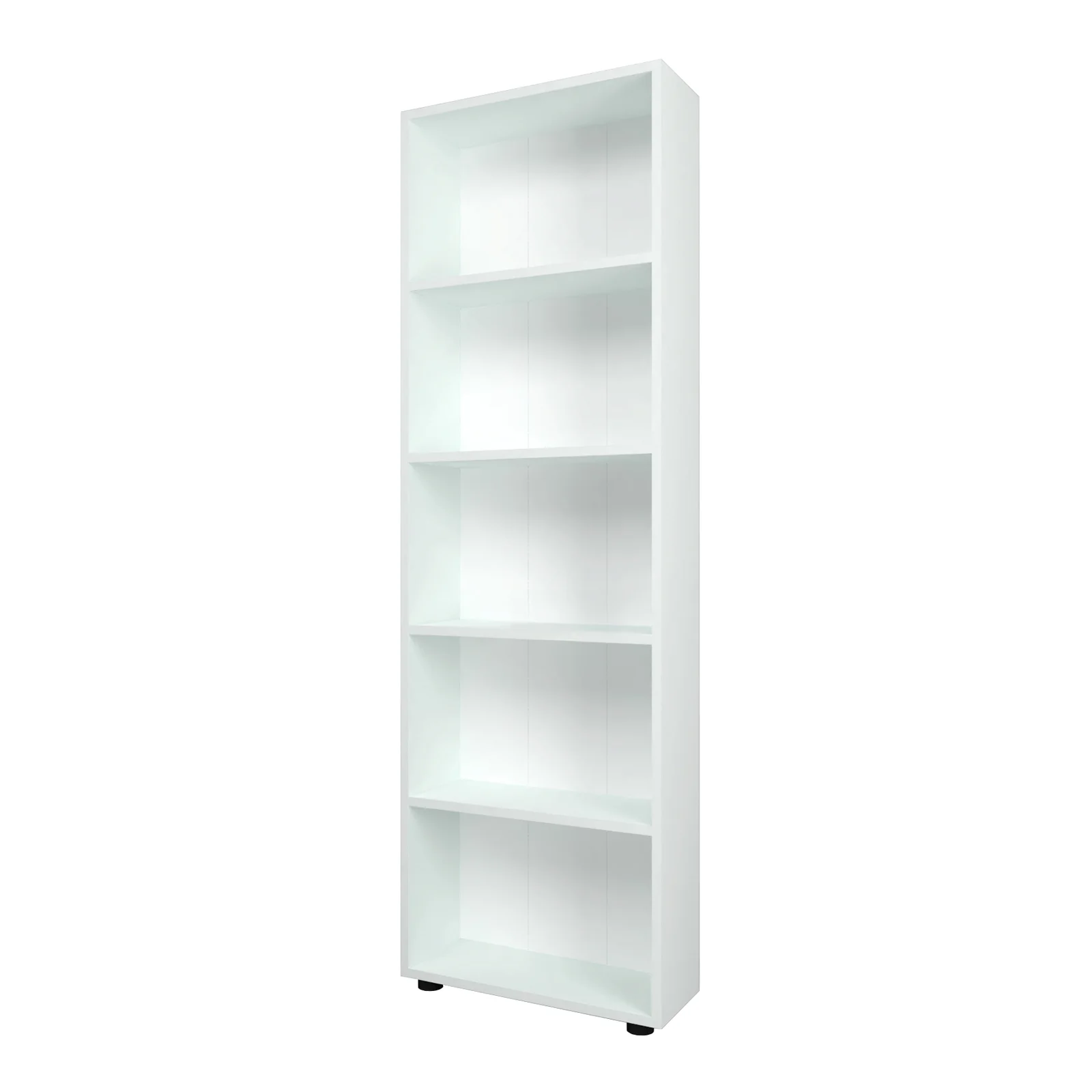 Libreria moderna 56x172cm 4 ripiani multiuso bianco Marvel