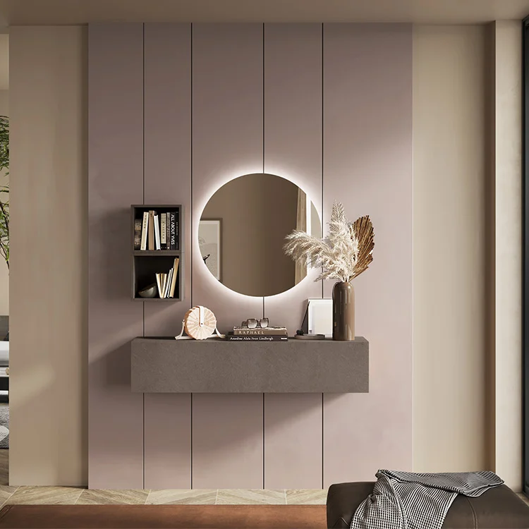 Mobile ingresso sospeso 138x140h cm 1 anta 2 cubotti  marrone bronzo Sunset 57