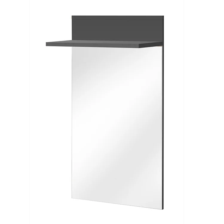 Mobile ingresso 120x203h cm con specchio rovere antracite stampa a righe San Francisco Gihome®
