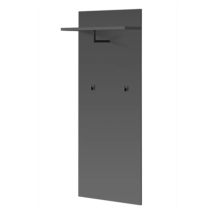 Mobile ingresso 180x203h cm con specchio moderno rovere antracite stampa a righe New York Gihome®