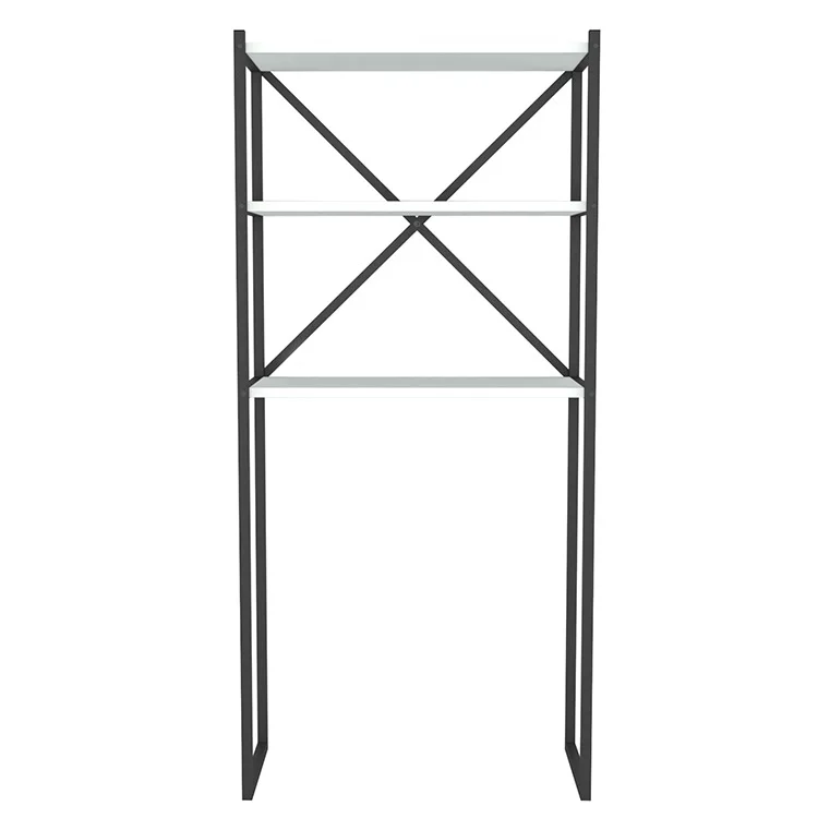 Mobile lavatrice 66x160h cm industrial metallo bianco Canarie
