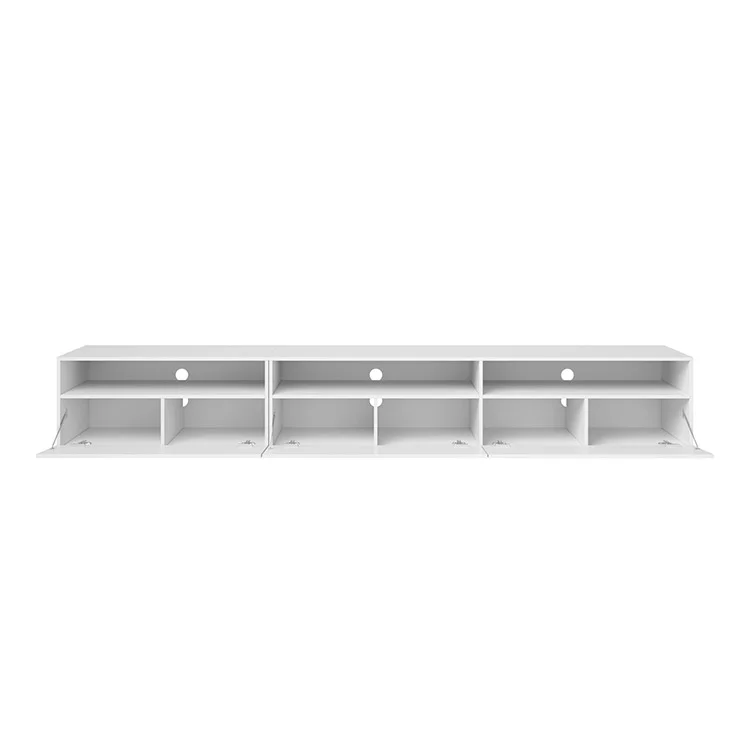 Mobile porta TV 270x42h cm moderno bianco Emotion Gihome®