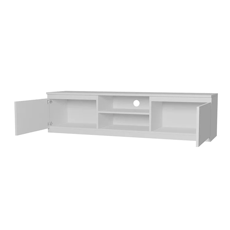 Mobile porta TV 140x36h cm 2 ante 2 vani moderno bianco Hippo