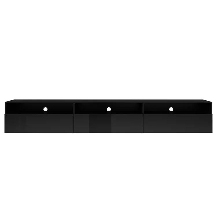 Mobile porta TV sospeso 270x42h cm nero Emotion Gihome®
