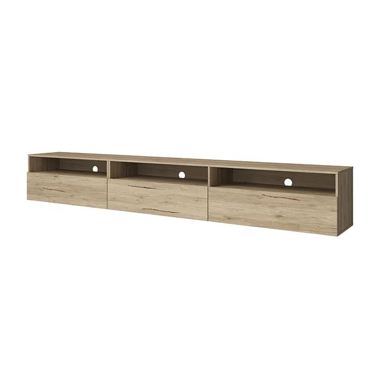 Mobile porta TV sospeso 270x42h cm rovere Emotion Gihome®