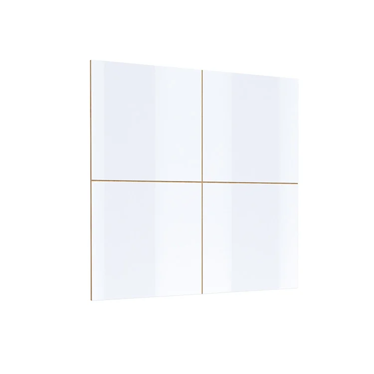 Parete attrezzata 251x196h cm moderna bianco lucido rovere Favorita