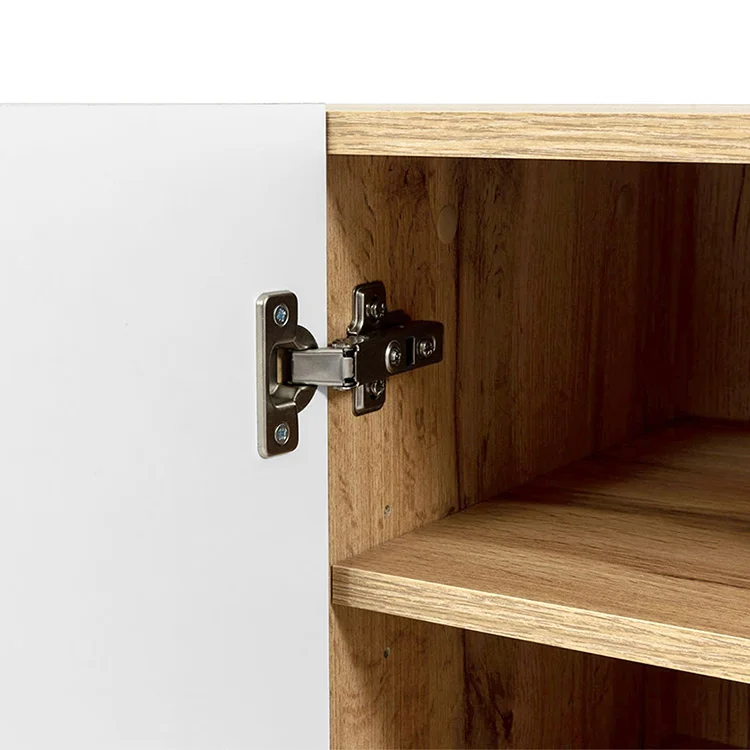 Parete attrezzata 290x183h cm moderna cannettato quercia Essence