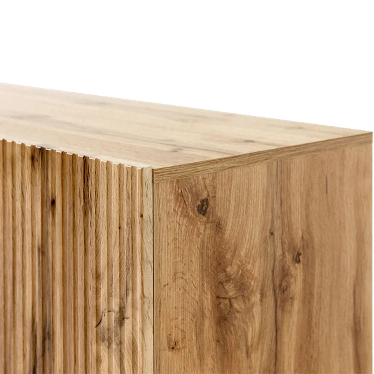 Parete attrezzata 290x183h cm moderna cannettato quercia Essence