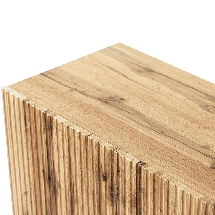 Parete attrezzata 290x183h cm moderna cannettato quercia Essence